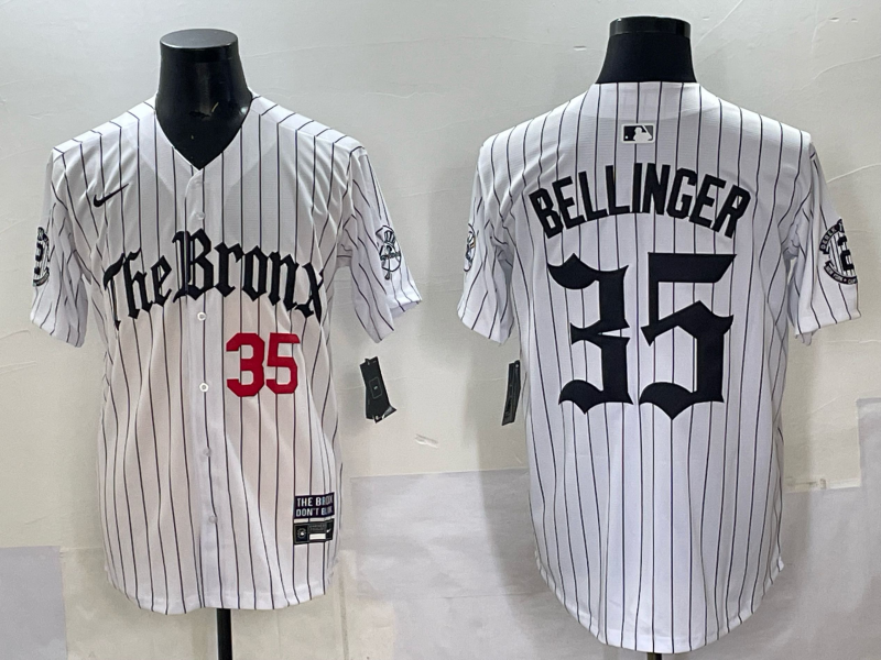 Men New York Yankees #35 Bellinger White Nike  2025 MLB Jersey style 004->new york yankees->MLB Jersey
